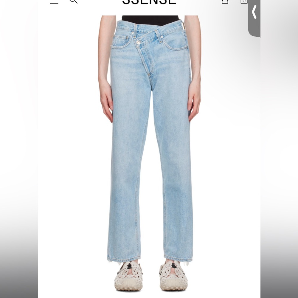 Light Blue criss cross Jeans
